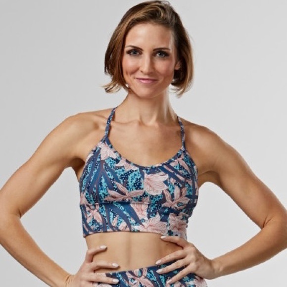 Glyder Other - Glyder Island Floral Longline Sports Bra